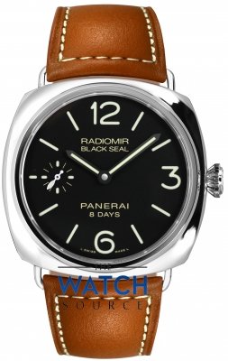Buy this new Panerai Radiomir Black Seal 8 Days 45mm pam00609 mens watch for the discount price of £4,860.00. UK Retailer.